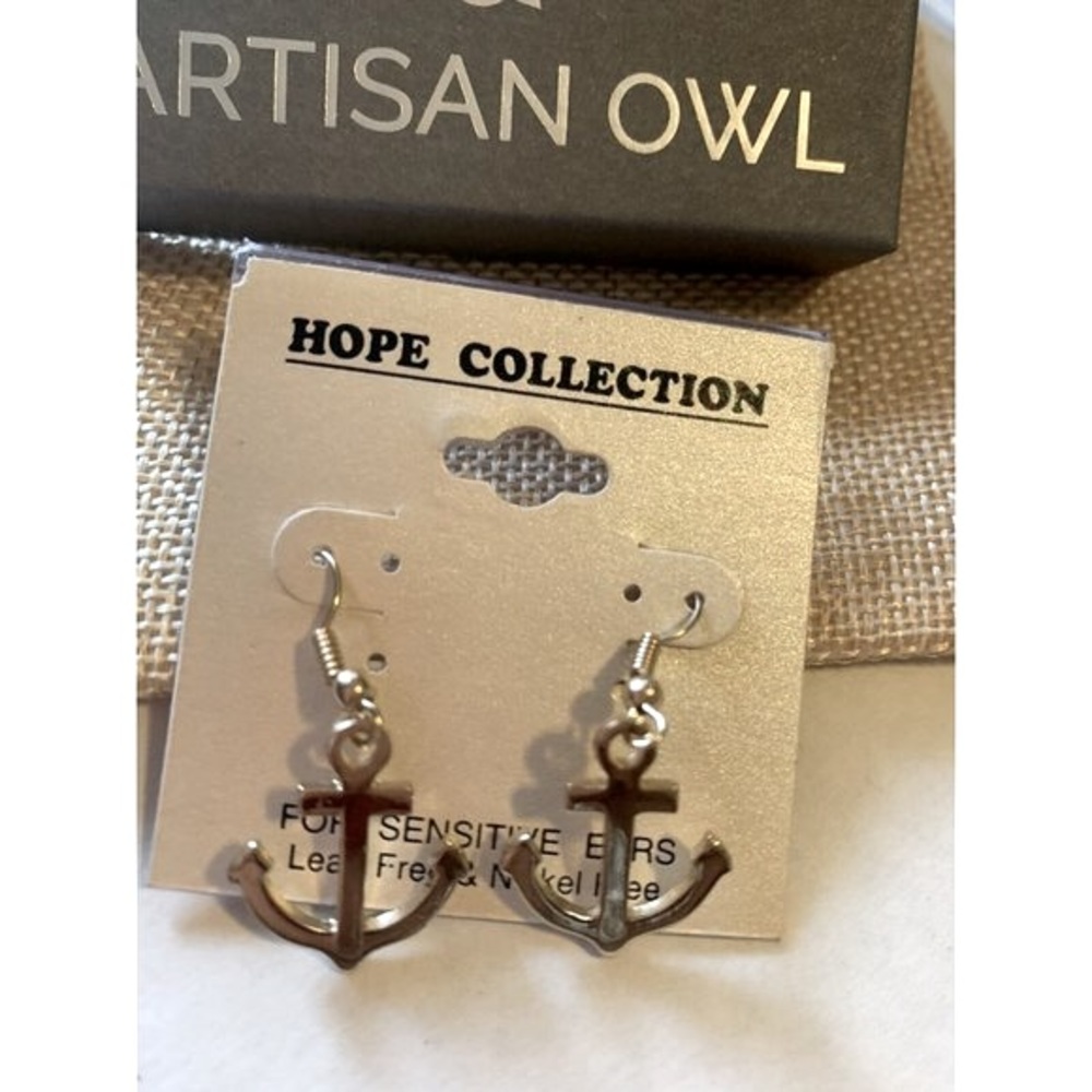 Artisian Owl Women's Anchors Drop Earrings Gold-Tone Nickle Lead Free Gi…